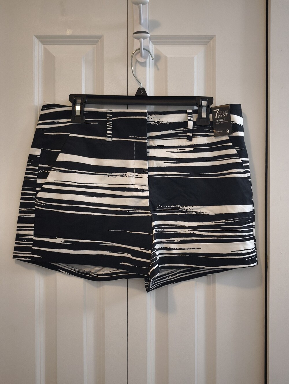 NWT New York & Company Cotton Striped Women’s Bermuda Shorts